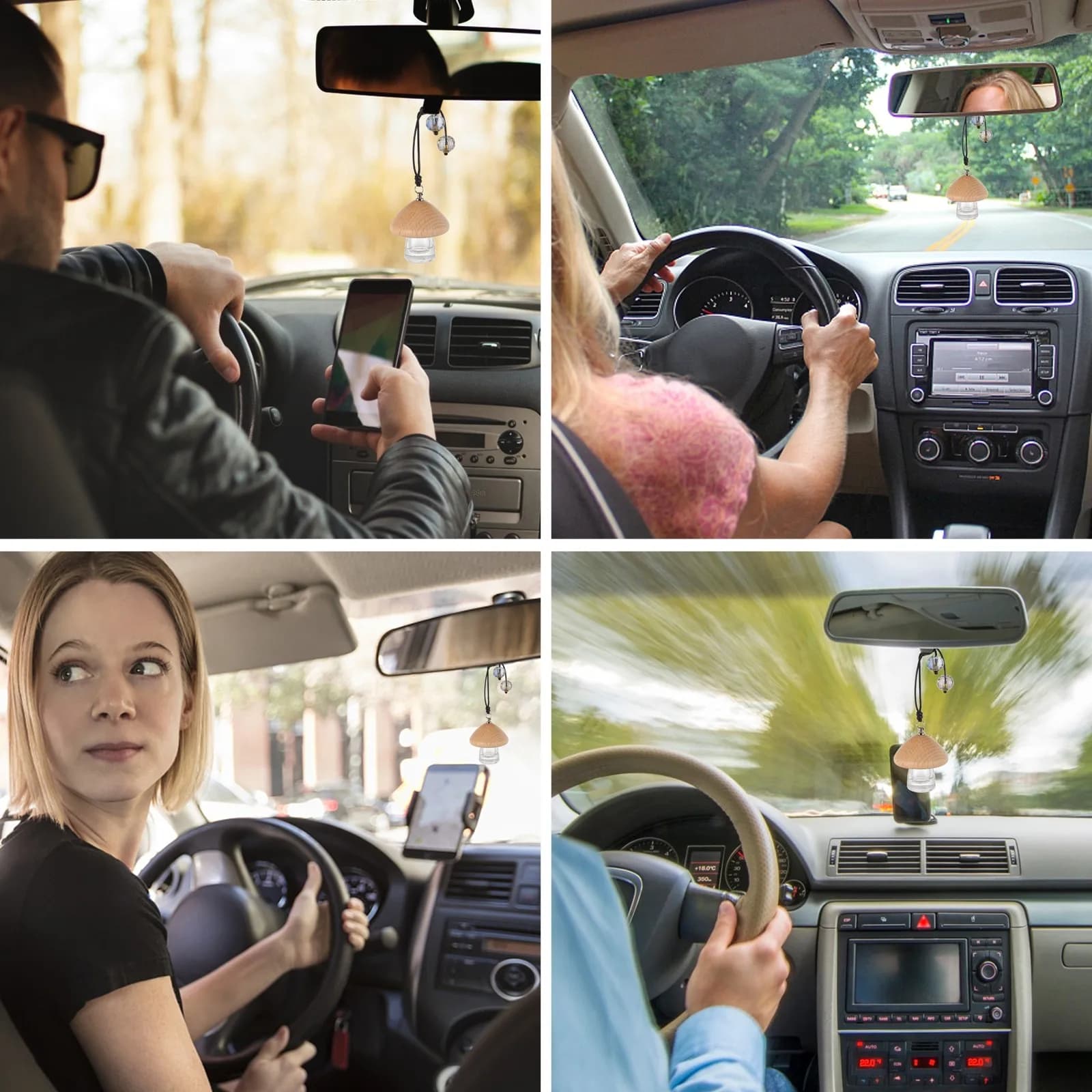 Profumatore per Auto da Appendere, Bottiglia da 5ml per Specchietto Retrovisore, Deodorante per Auto, Ufficio e Camera da Letto