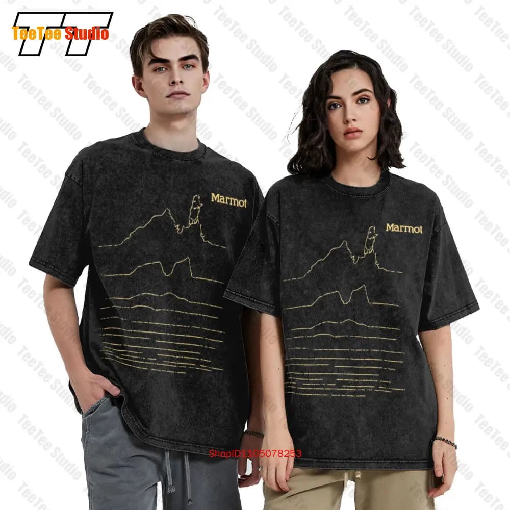 Marmotcaligata Olive Heather T Shirt da uomo Abbigliamento da golf unisex 6W02