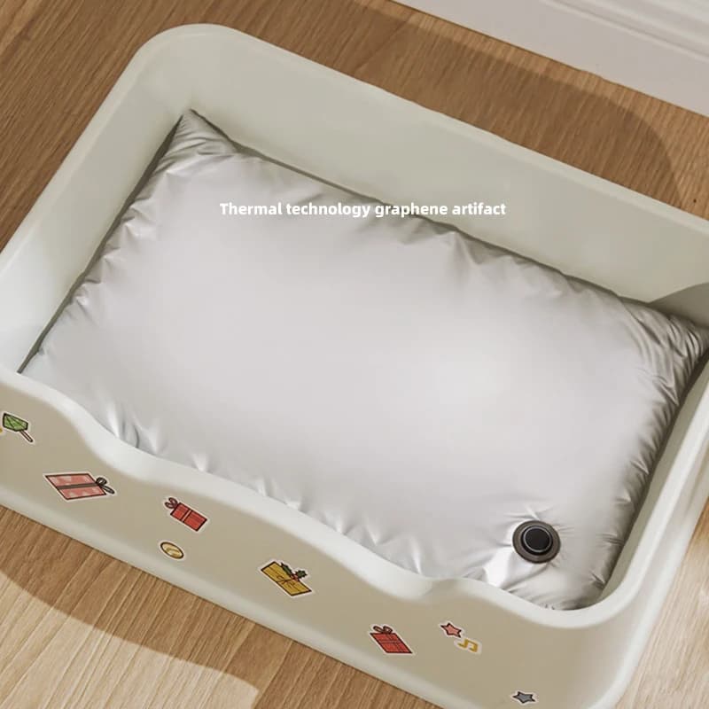Coperta Elettrica per Animali Domestici, Tappetino Riscaldante a Temperatura Costante con Timer, Cuccia Termica Invernale per Cani e Gatti, 41x26.5cm