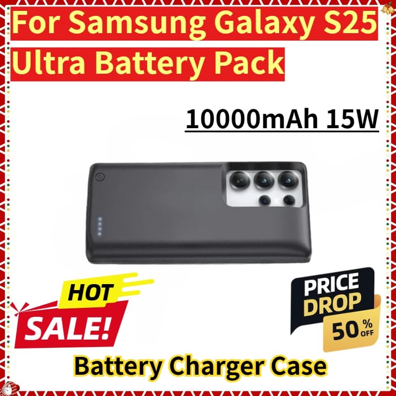 Per Samsung Galaxy S25 Ultra Batteria Nuovo ricambio Wireless Back Clip Power Bank 10000mAh 15W