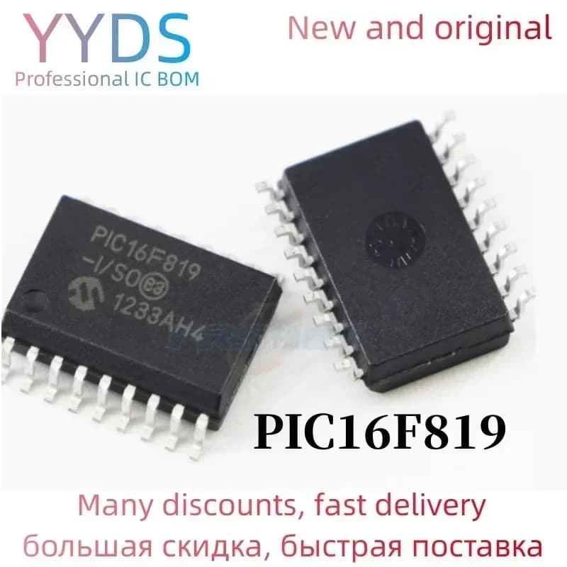 10 PZ PIC16F819-I/SO PIC16F819 16F819 SOP18 IC MCU 8BIT 3.5KB FLASH 18SOIC