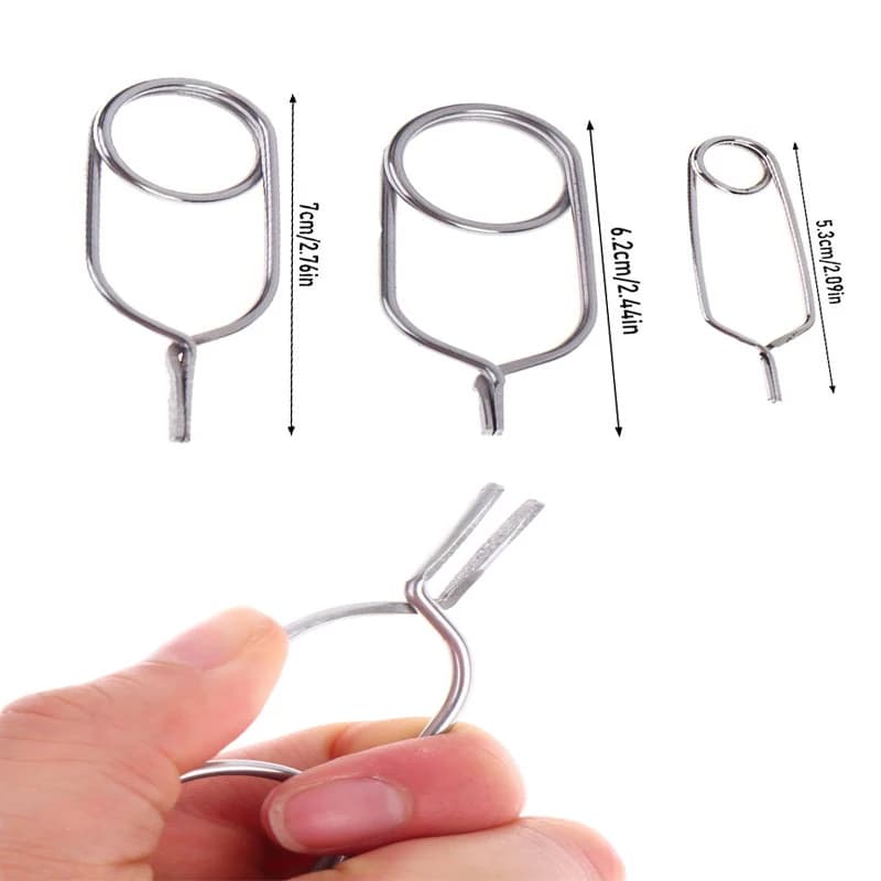 1 Pezzo Pinza Hackle in Acciaio Inossidabile, Strumento per Legatura Mosche, Clip per Hackle, Strumento per Avvolgimento Piume, Clip Porta Esche per la Pesca a Mosca, Per Hobbisti