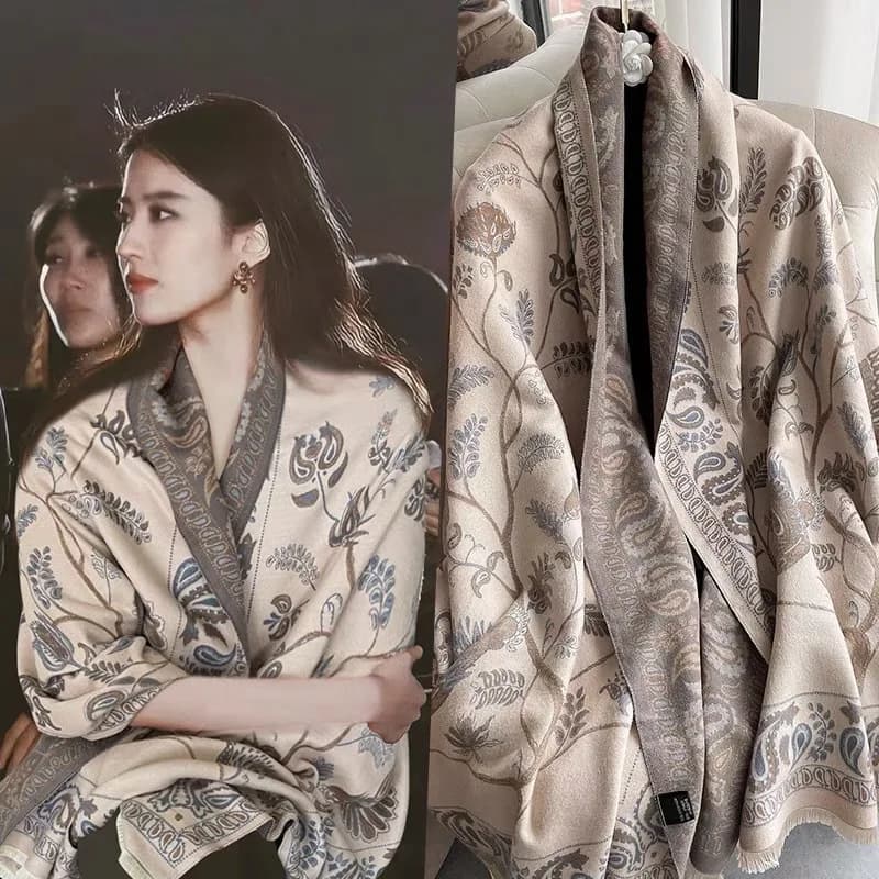 Imitation imitation sunscreen cashmere silk scarf for room with air conditioning Outdoor decorative scarf summer wholesale Multipurpose Coat