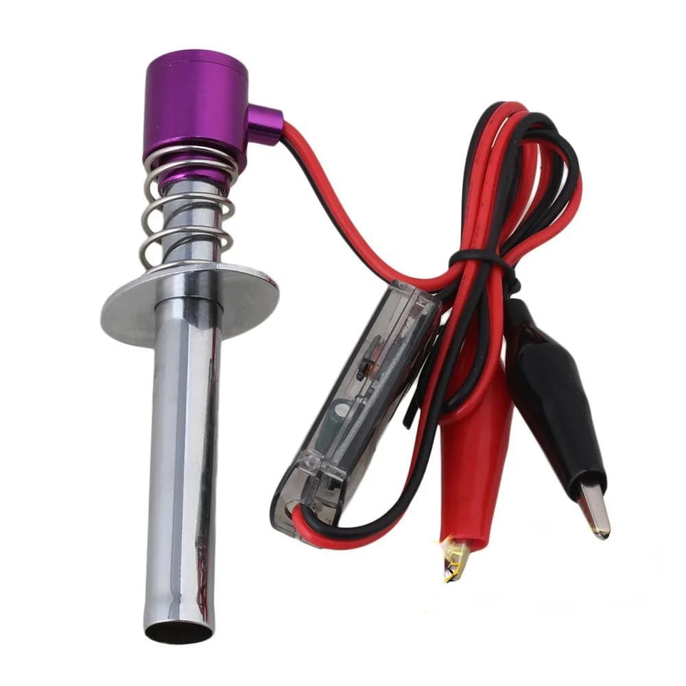 Cavo Accenditore Elettronico per Candelette 6-12V con Clip, Uscita Nitro 18 21 28 per Motori di Auto RC 1/8 1/10 1/24, Ricambi HSP 80100