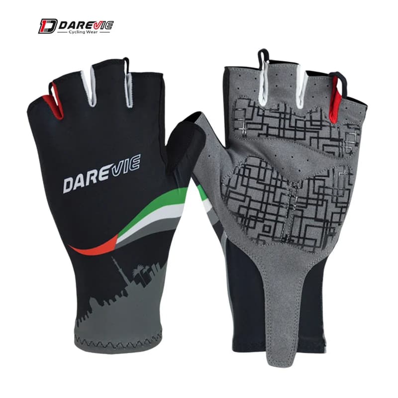 DAREVIE Men's Cycling Gloves Shockproof Gym Gloves with half fingers breathable cycling gloves road cycling gloves MTB fast wear gloves