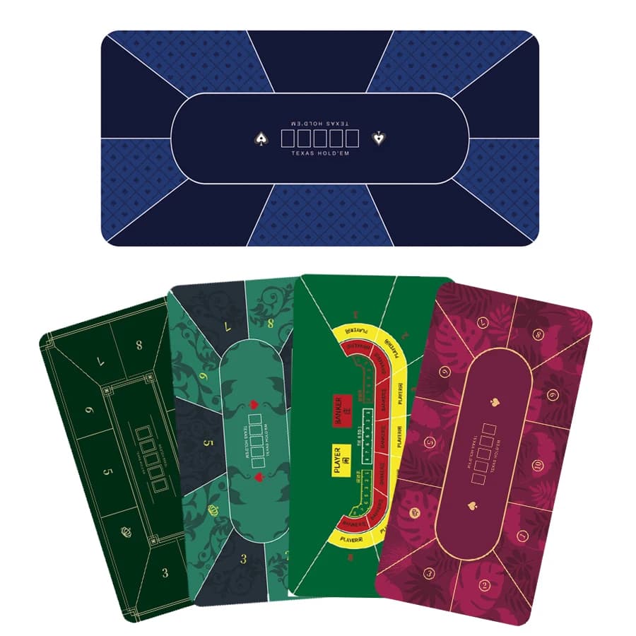 1.8*0.9m Hold'Em Texas Poker Mat Blackjack Baccarat Dice Roulette gomma durevole Home Gaming Desk Pad Casino Chips tovaglia