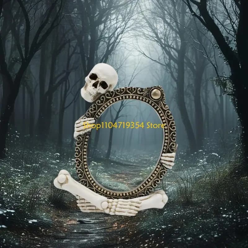 0xLD decorazione cornici per il cranio con cornice skeleton gotico per vacanza