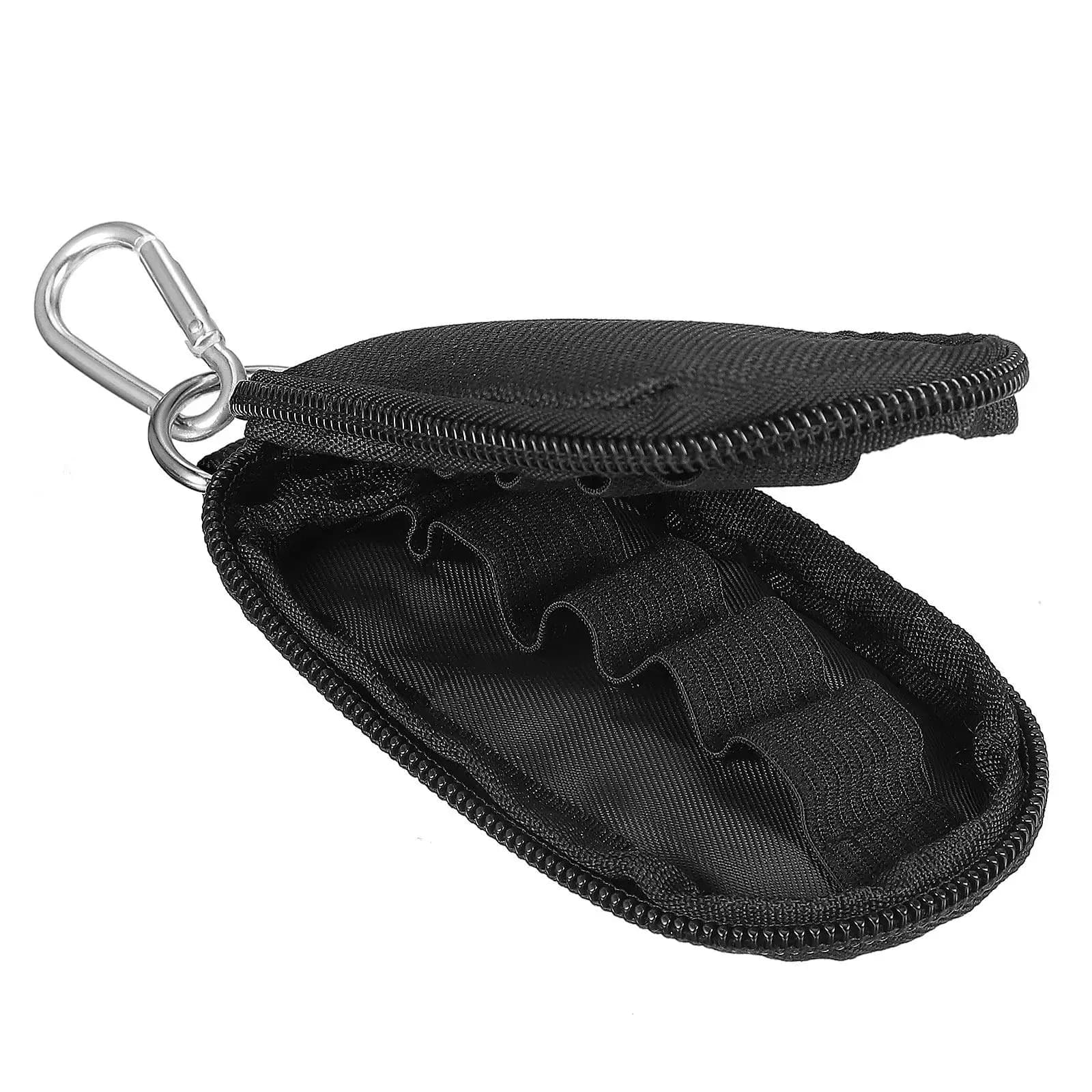 Custodia per Oli Essenziali Portatile con Manico per Viaggi e Casa, Robusta Cerniera, Finitura Protettiva Trasparente, Interno Elegante per Bottiglie di Olio