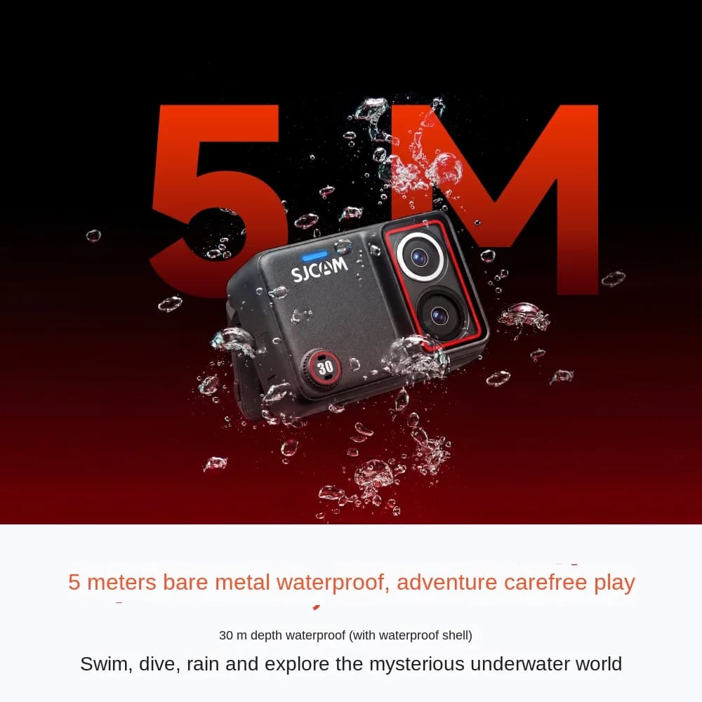 SJCAM SJ30 Action Camera 8K to Double lens, Waterproof up to 30m, Night Vision, Battery 7H, SteadyMotion 2.0, Vocal Control