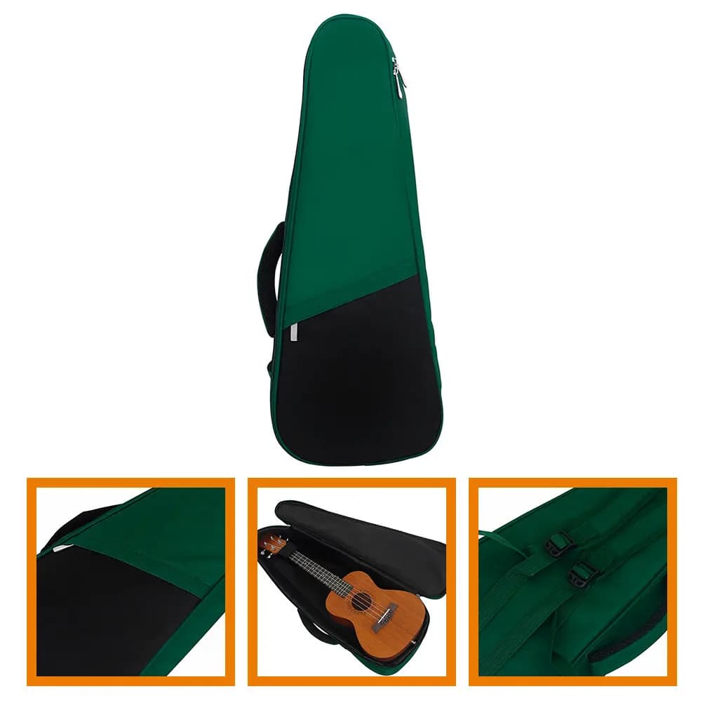 Borsa per Ukulele 23-24 Pollici, Custodia Protettiva Portatile Leggera in Tessuto Oxford per Ukulele Soprano e Concerto, Ideale per Viaggi