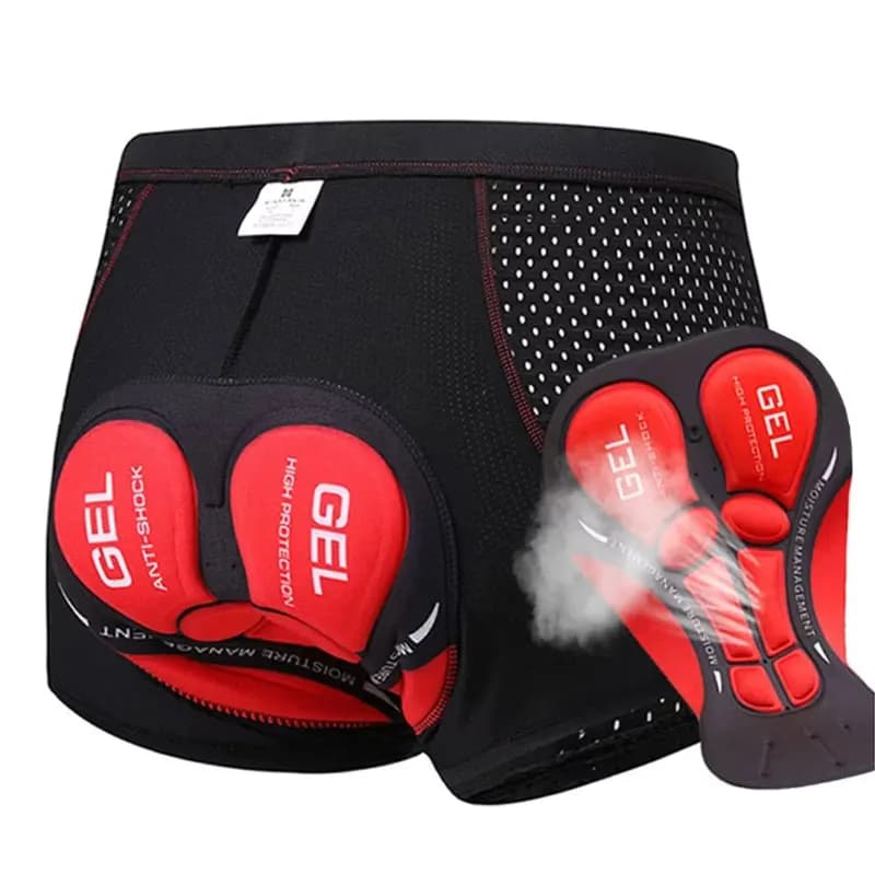 REDRIDER Cycling Shorts Breathable with 5D Gel Padded Anti- Shock for MTB and Men's Bike