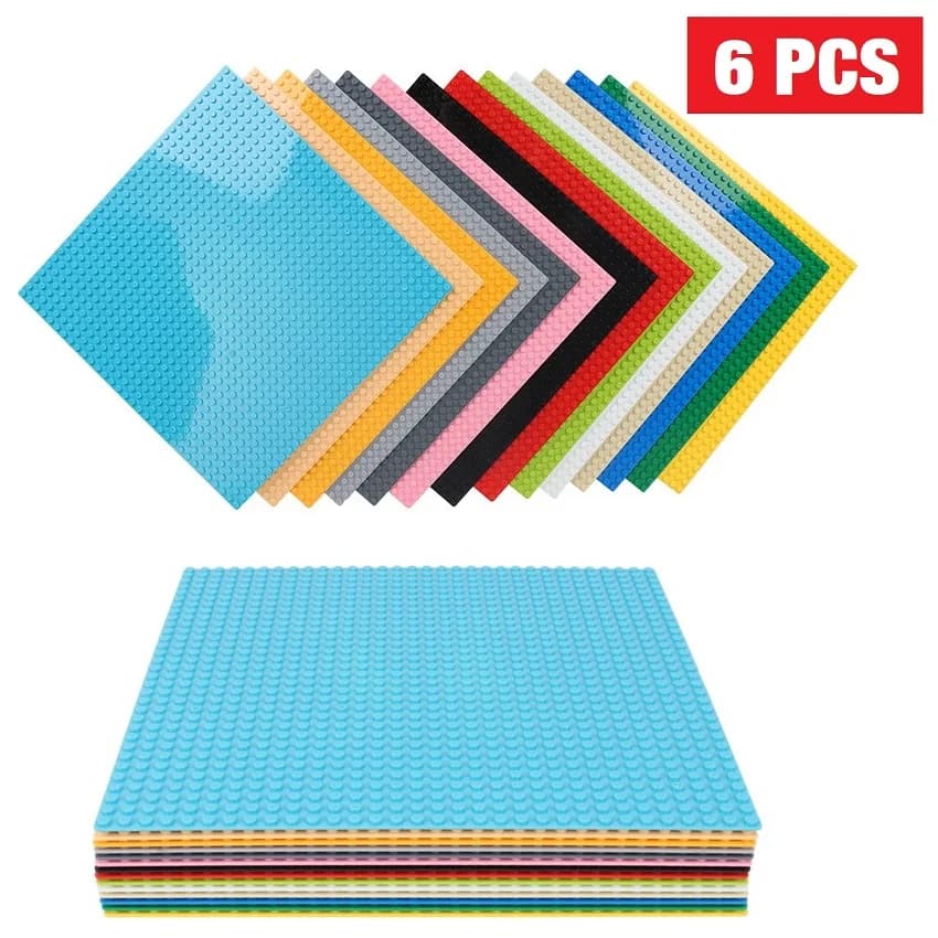 6PCS Piastra di Base Classica 32x32 16x32 Punti Piastra di Base Mattoni Montaggio FAI DA TE ABS Blocchi di Costruzione In Plastica Compatibile di Marca Figure città