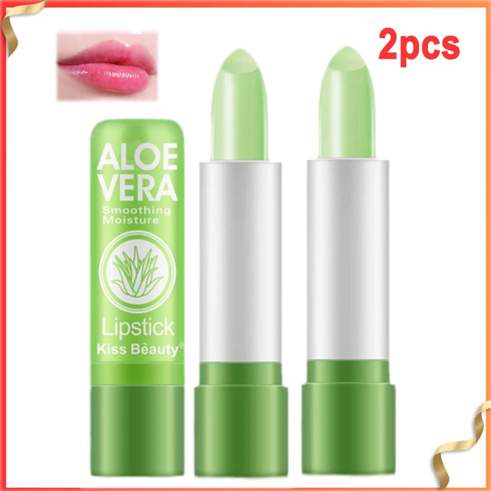 Lipstick that changes color to the aloe Vera balm for long-lasting lips, moisturizing, activated by temperature, care of nourishing lips resistant to fading