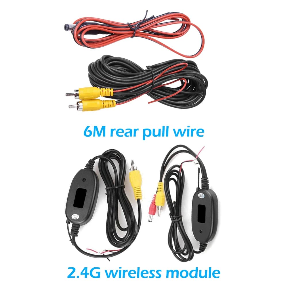 Hot Sale Rear View Camera Video Cable 20ft RCA Video Cable Wireless Video Transmitter Receiver for Car Parking Camera