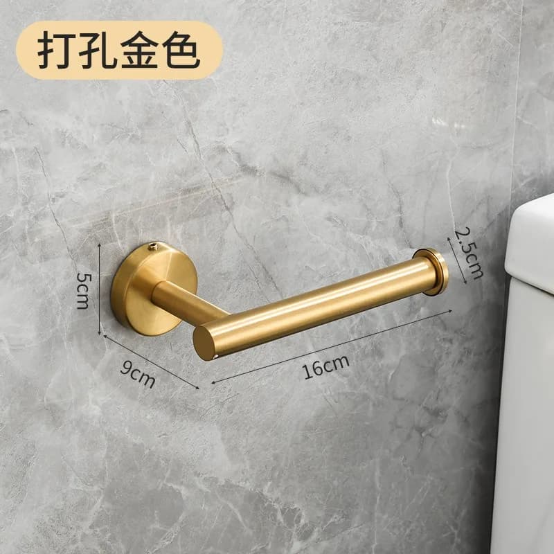 Portarotolo per Carta Igienica Creativo in Acciaio Inox 304 Americano, Accessorio per Bagno, Decorazione per la Casa
