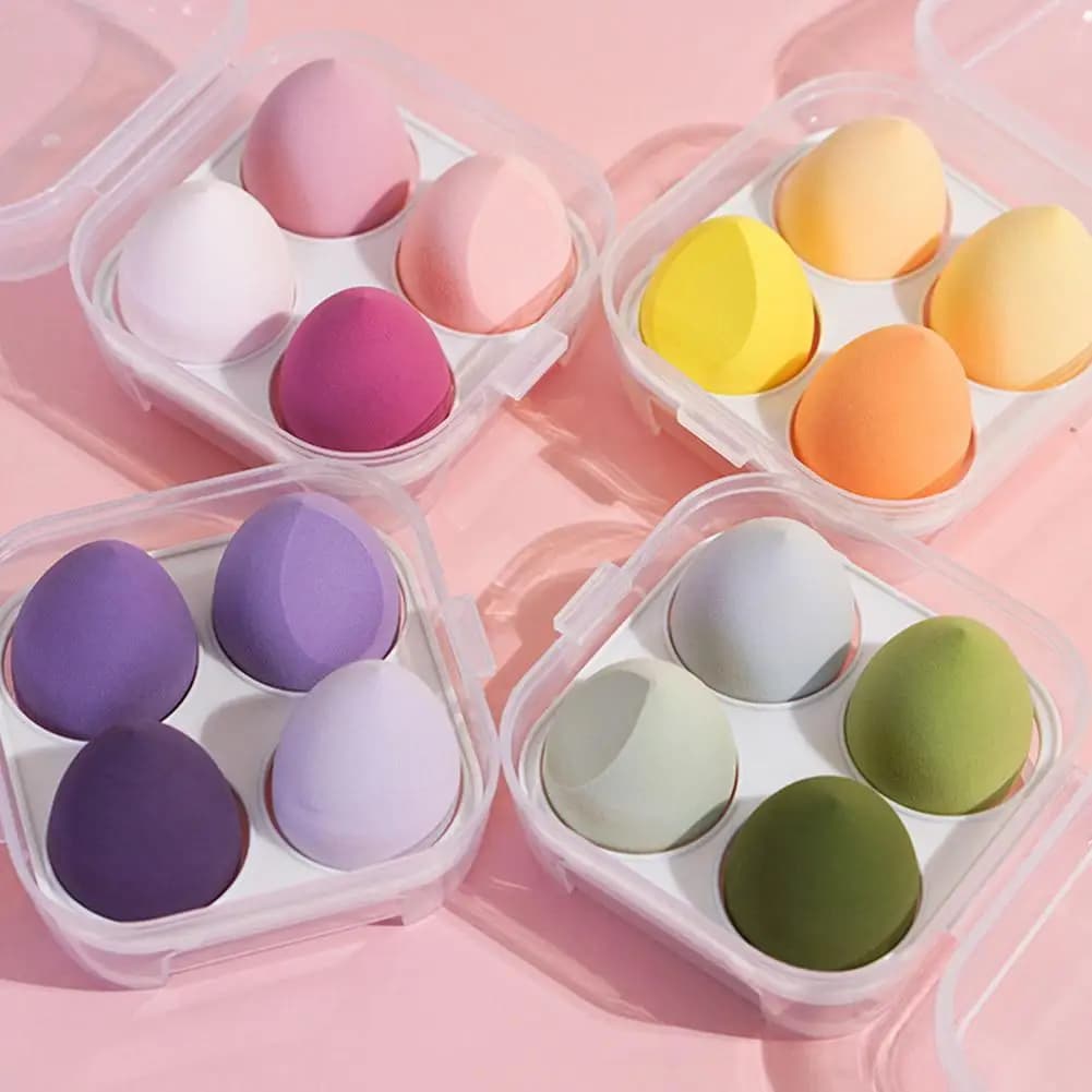 4 pezzi/set miscelazione dei colori bellezza uovo bellezza spugna trucco spugna strumenti per trucco fondotinta trucco strumenti per il trucco del viso trucco
