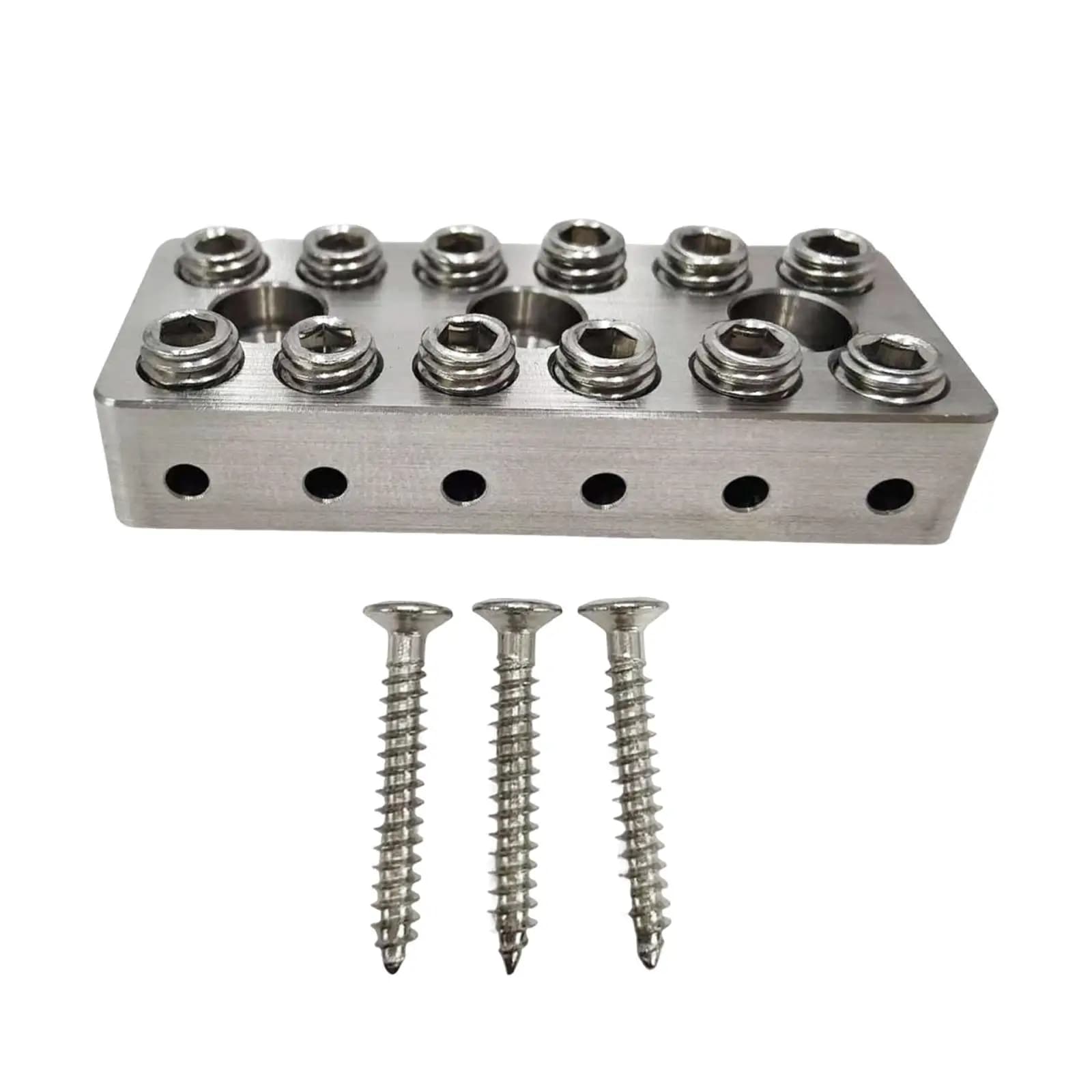 Top Guitar Bridge Pillow Body, Replaces, Simple Installation, High Performance, Stainless Steel Guitar Cord Plate
