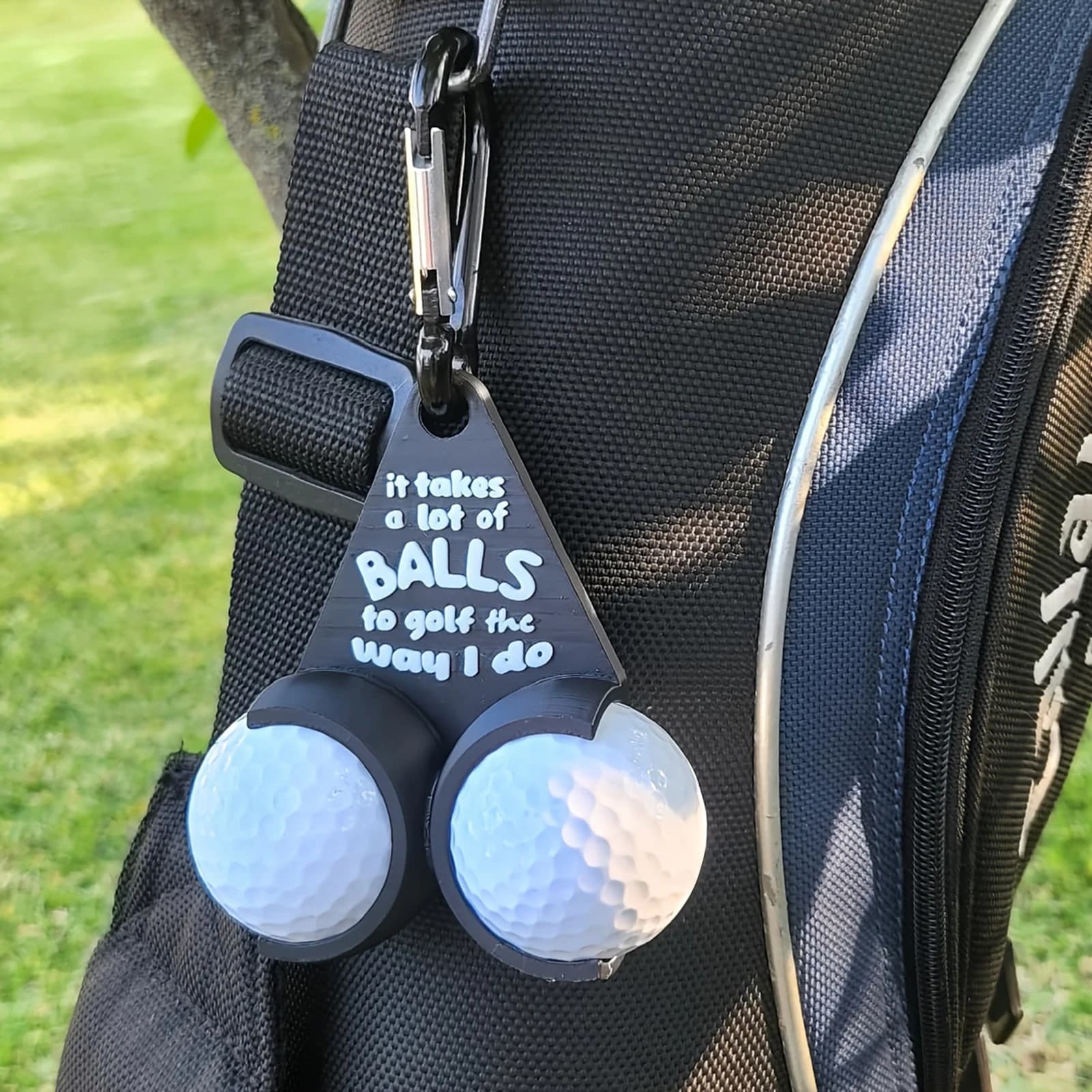 Unique Golf Ball Holder 3D Printed Tee Organizer Funny Sports Gift for Men Golfers Durable Accessories for Training Practice