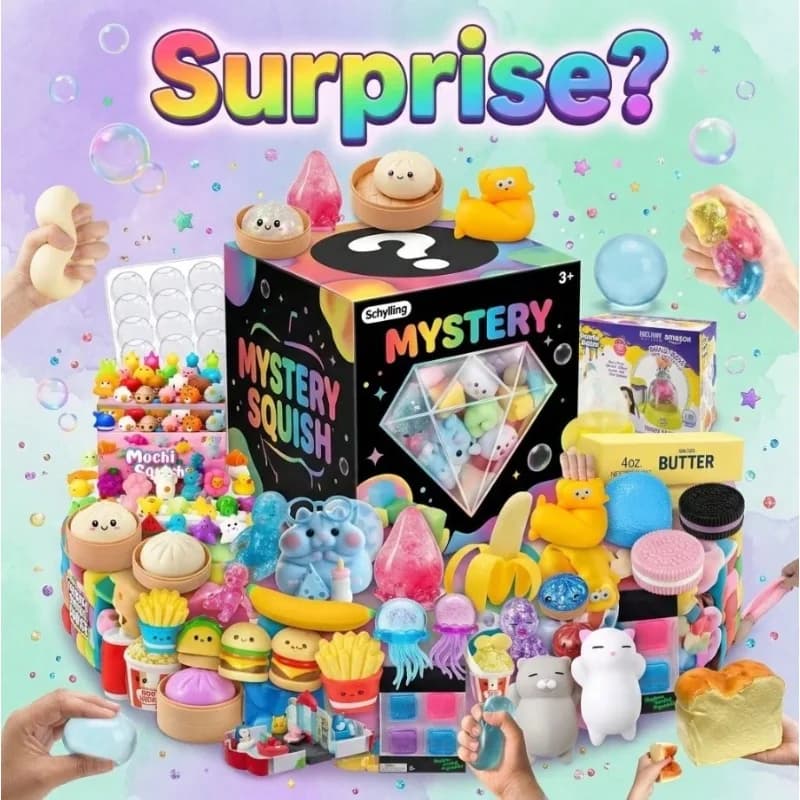 Mystery Box Squishy Toy – 3 Draws Per Order, Independent Probability, Random Box