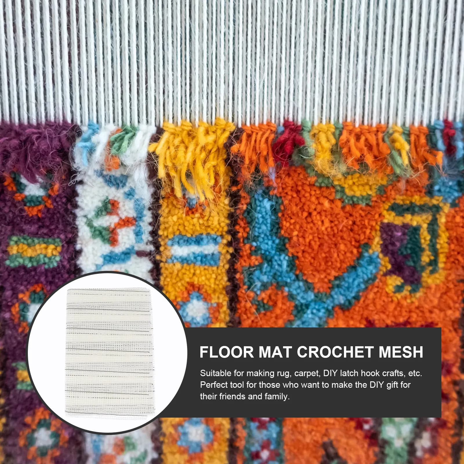 1Pcs Rug Hooking Mesh High Quality Blank DIY Carpet Crochet Mesh Floor Mat Craft Material Latch Hook Tool DIY Carpet Supply