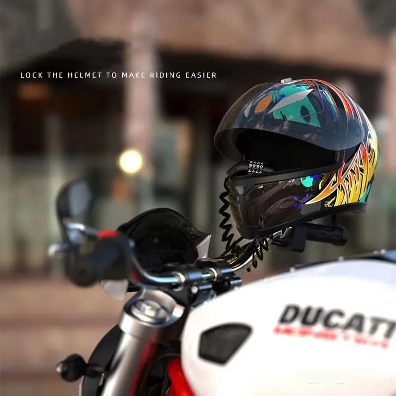 Lucchetto Universale Antifurto con Password per Moto, Bici Elettriche, Caschi e Biciclette da Strada