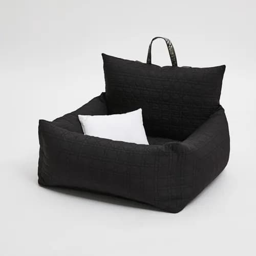 Luxury Dog Cat Car Seat, Waterproof Cover, Removable Washable Pet Bed, 2 in 1 Pet Nest for Touring Cars