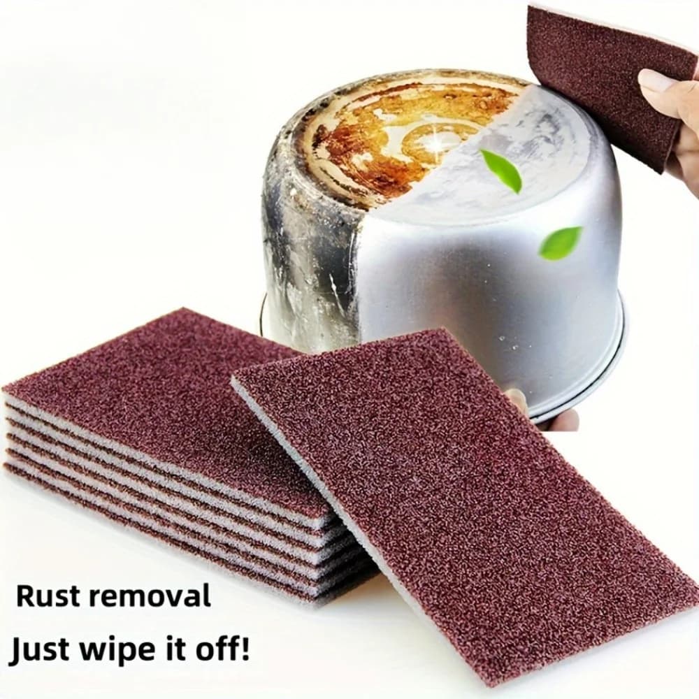 2pcs Random Color Diamond Sponge Wipe - Kitchen Cleaning Wipe - Bottom Cleaning Tool - Stain Removal Cutting Board