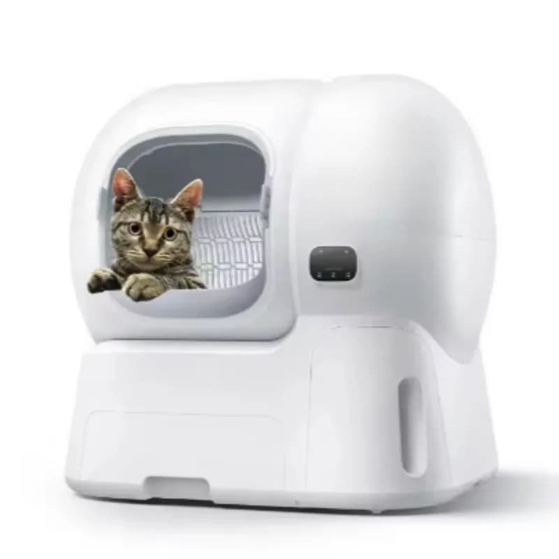 Lettiera per gatti intelligente ultra grande da 106L con ricarica automatica della sabbia, lettiera elettrica per gatti 110V US/UK