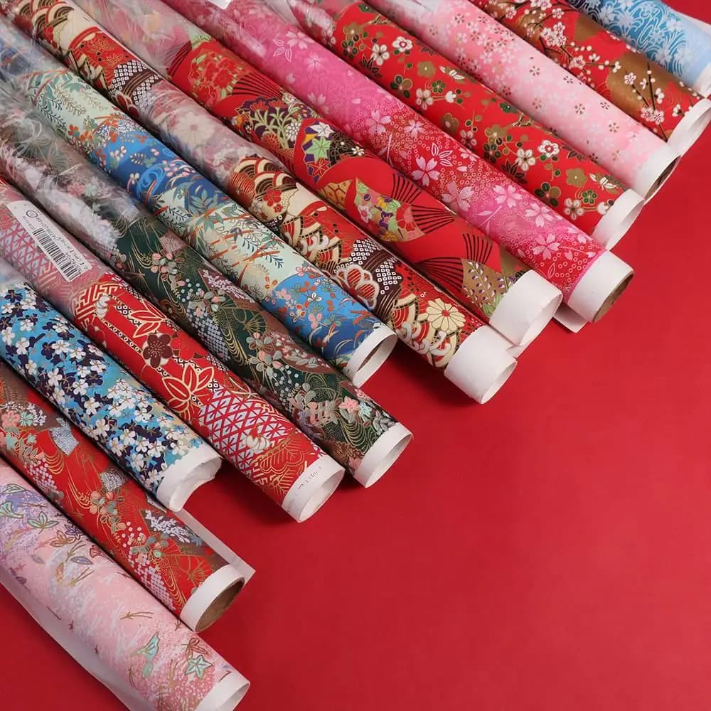 Handcraft Art Material Japanese Style Gift Wrap Paper Paper-cut 42*58cm Craft Paper Sakura Pattern Origami Paper Paper Cutting