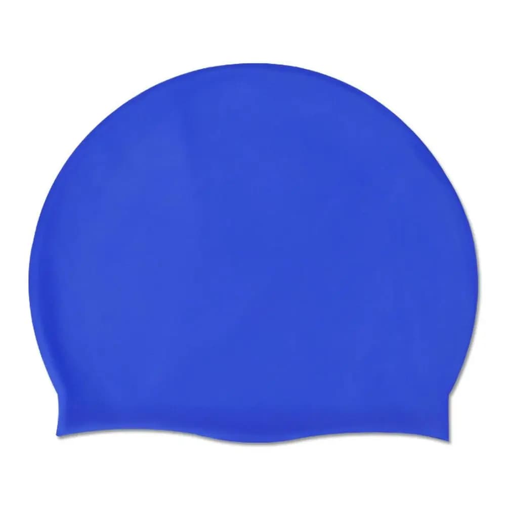 Swim Pool Solid Color Waterproof High Elastic Diving Hat Bathing Caps Long Hair Large Swim Caps Silicone Swimming Caps