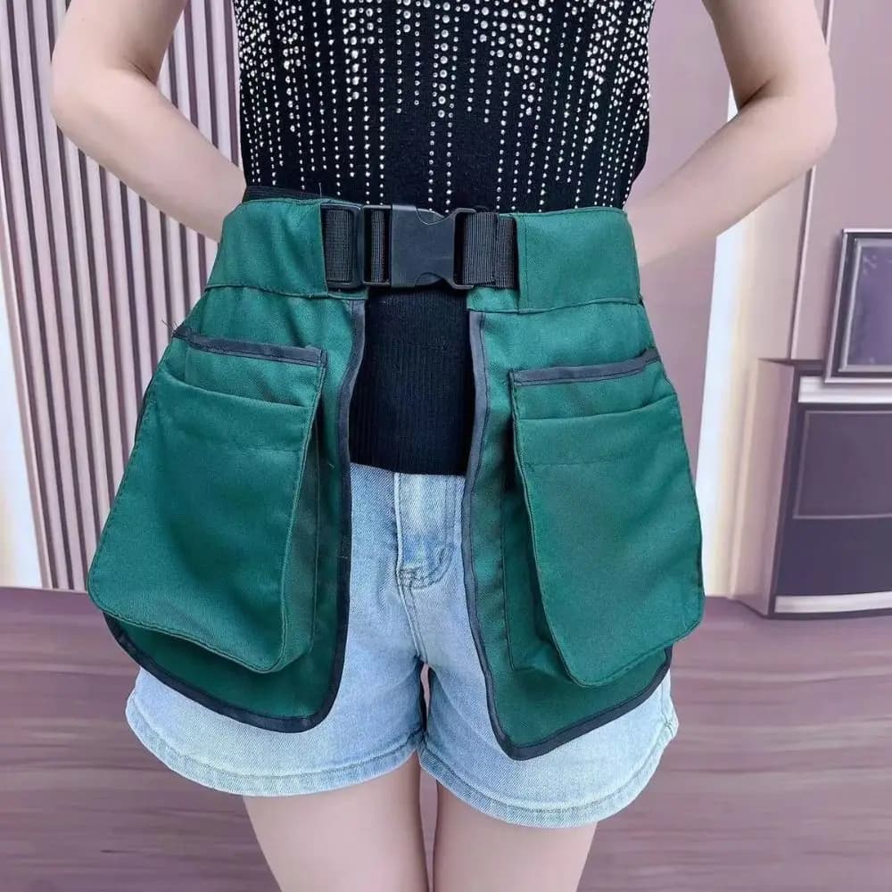 Ethnic Pattern Portable Waist Bag Large-capacity Oil-resistant Multi-Function Tool Pouch Stain-resistant Polyester Durable