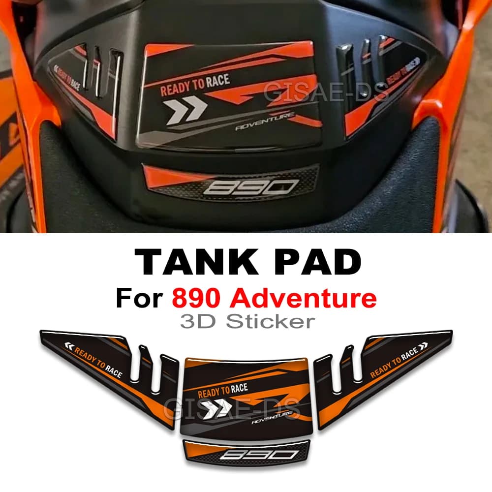 Per 890 Adventure Moto Olio Combustibile Rilievo del Carro Armato Laterale Ginocchio Protezione Adesivi Decalcomanie Kit 2019 2020 2021 2022
