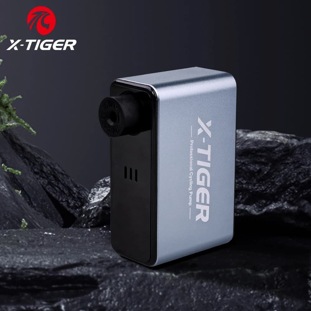 X-TIGER 120PSI Mini pompa per bici elettrica portatile con avvio automatico - Arresto di gonfiaggio rapido leggero per il ciclismo