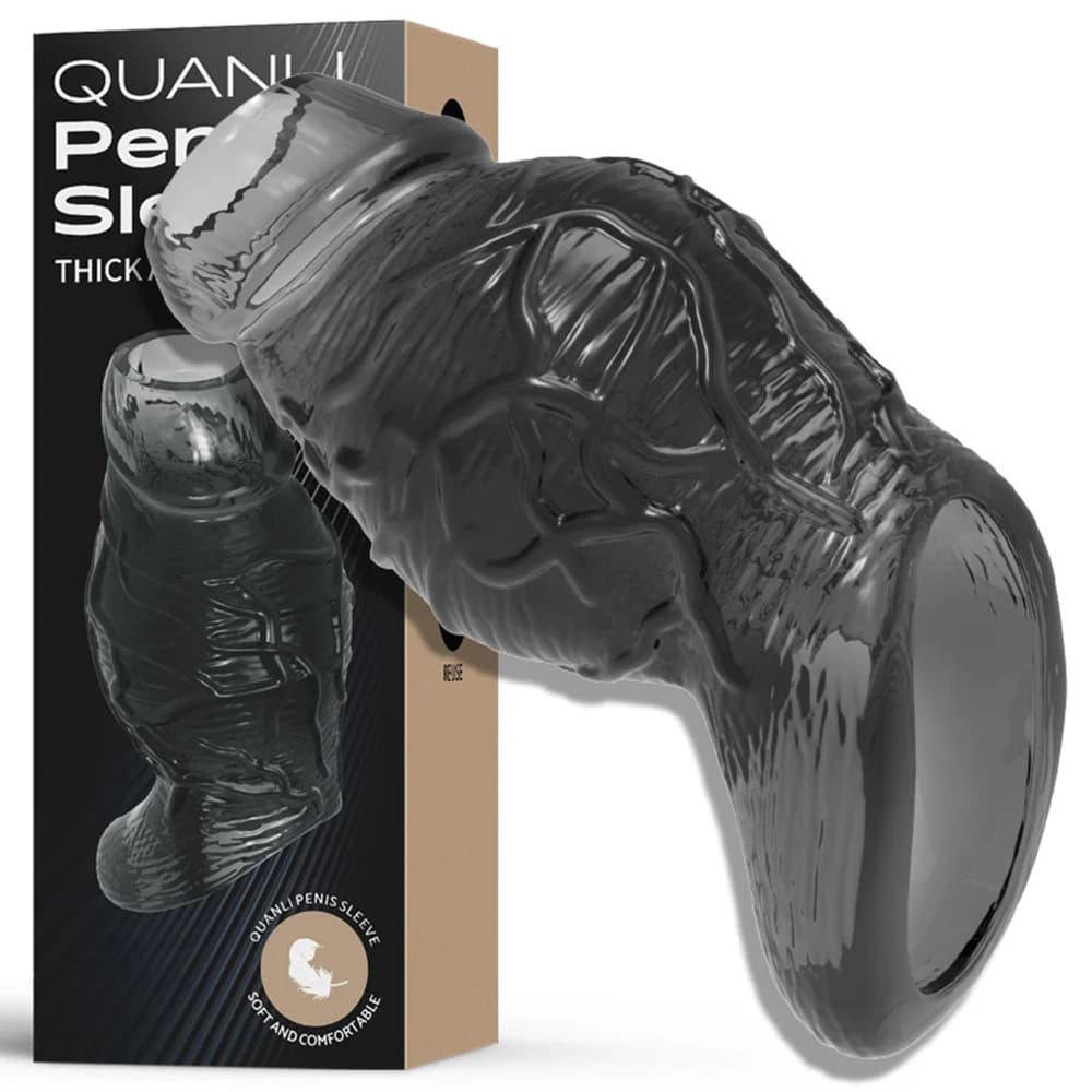 Male Cock Ring Reusable Penis Sleeve Delay Ejaculation Stronger Erection Penis Extender Prostate Massage Sex Toys For Adult Men