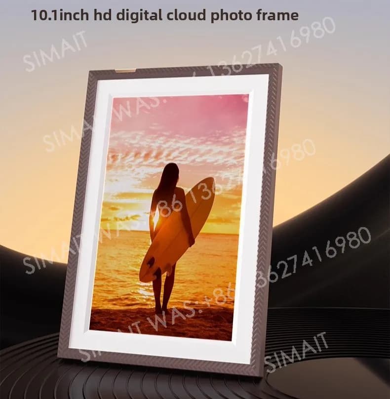 Portafoto digitale intelligente da 10,1" 14". | Sincronizzazione cloud WiFi, touch screen, lettore video HD per la casa