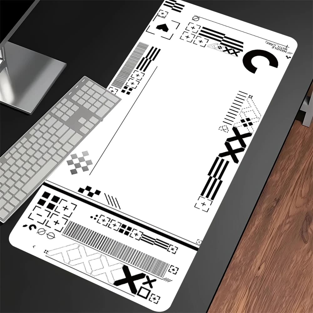 Tappetini per mouse bianchi Tappetini per mouse da gioco Printstream Tappetino per mouse grande Tappetino per mouse in gomma Tappetino per scrivania in gomma Tappetini per scrivania lunghi XXL per Csgo