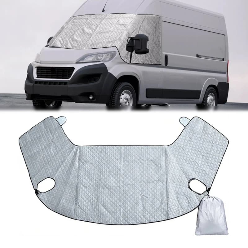 Parasole Termico per Finestrino Anteriore Camper, Copertura per Parabrezza Fiat Ducato, Peugeot Boxer, Citroen Relay, Copertura Parabrezza RV