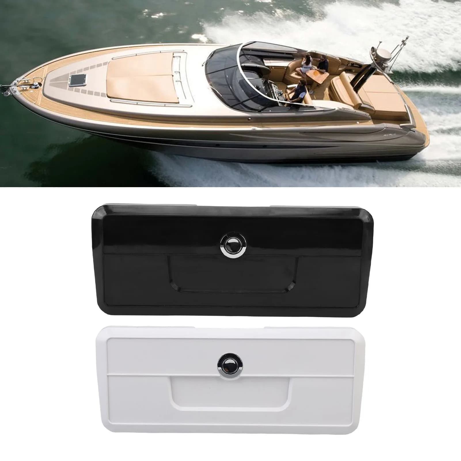 Scatola portaoggetti per barca Design portabicchieri multifunzionale Scatola dock per yacht sigillante a prova di pioggia con serratura a pulsante Scatola dock per yacht