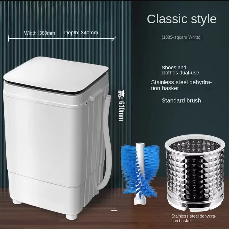 Lavatrice per scarpe 220V, piccola spazzolatrice per scarpe completamente automatica per uso domestico, integrata con lavaggio e spelatura AF
