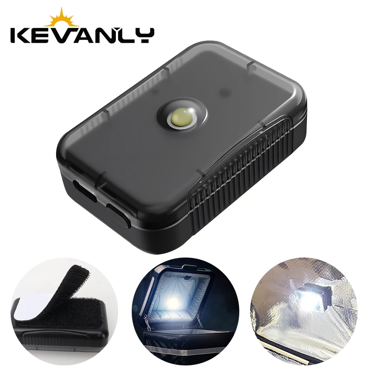 Motorcycle Tail Box LED Automatic Sensing Light Rechargeable Super Bright Outdoor Fishing Camping Trunk Light Night Light White