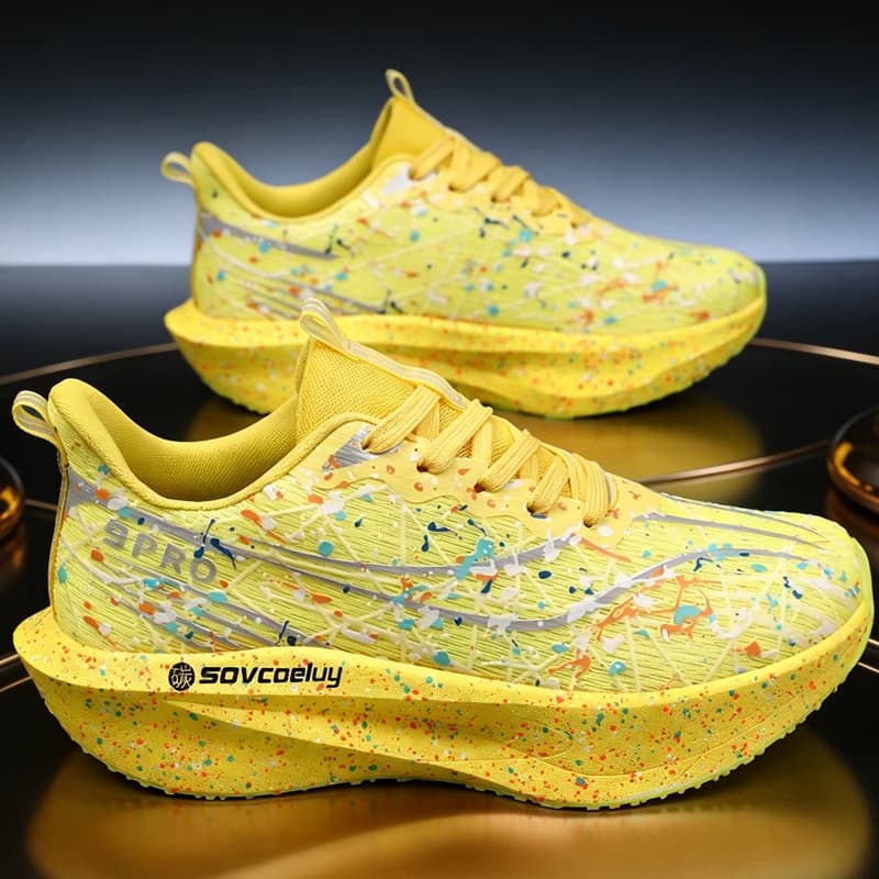 Scarpe da Corsa Marathon Uomo Donna con Piastra in Carbonio Traspiranti Leggere Comode Antiscivolo Sneaker Atletiche NUOVE 2026