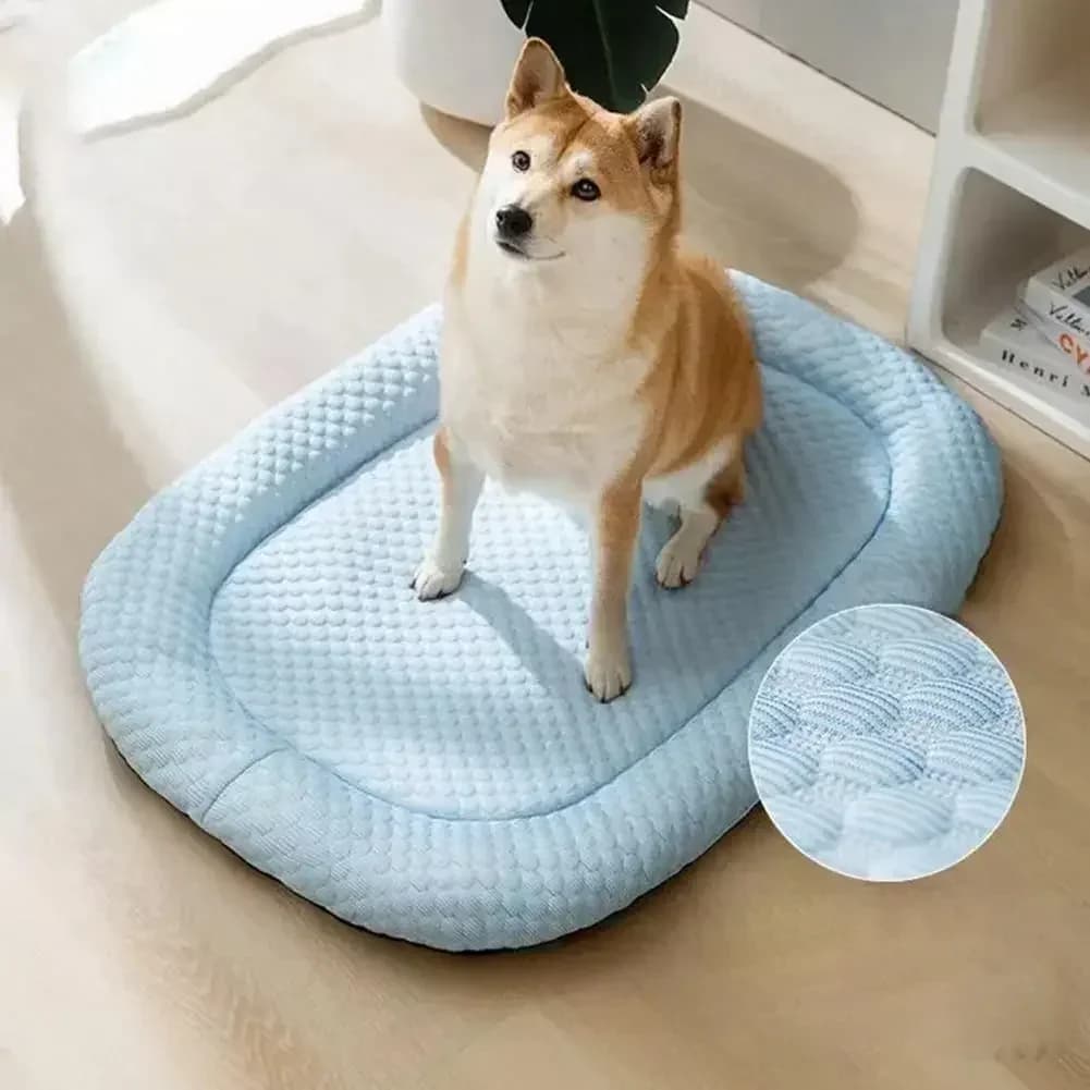 1 pz Summer Dog Bed Cat Cushion Puppy Sleep Nest per Small Medium Large Dog Cat Ice Silk Cool Mat Pet Kennel Cooling Bed