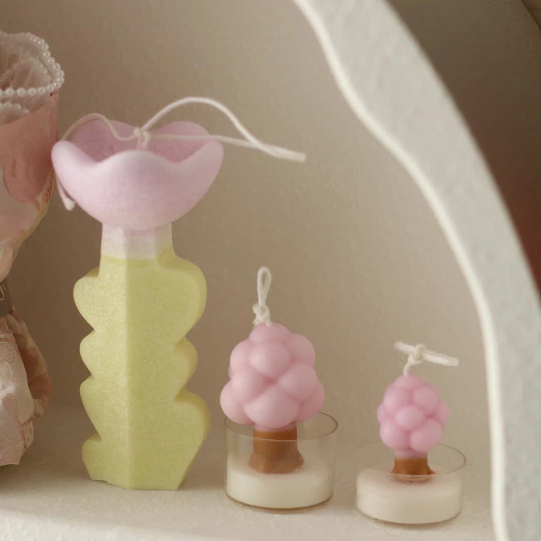 DIY Candle Mold Tulip Candlestick Mold Candle Making Tool Tulip Aromatic Candlle Plaster Silicone Mold Creative Home Decor Gift