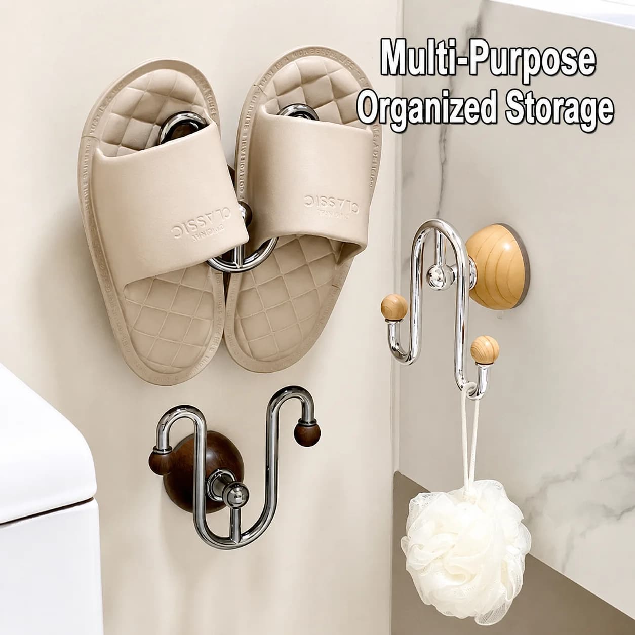 Wall Mounted Storage Organizer Wall Mounted Slipper Storage Organizer Suction Cup Bathroom Rack Waterproof For Gap Bathroom