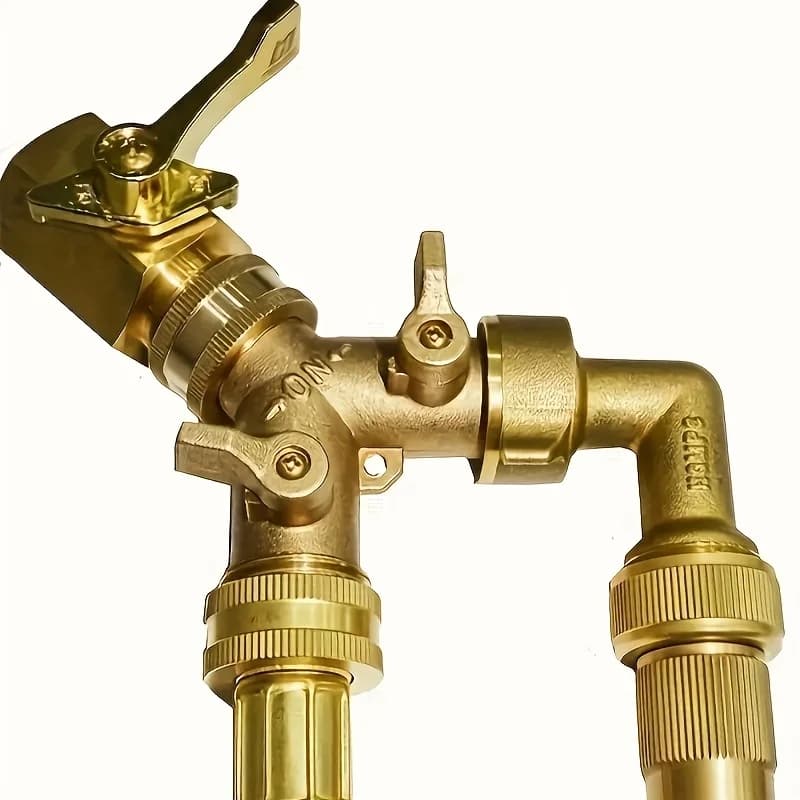 Garden equipment Y Three-way connector 3/4 Garden pipe splitter connector, suitable for garden irrigation 6 water tap divider