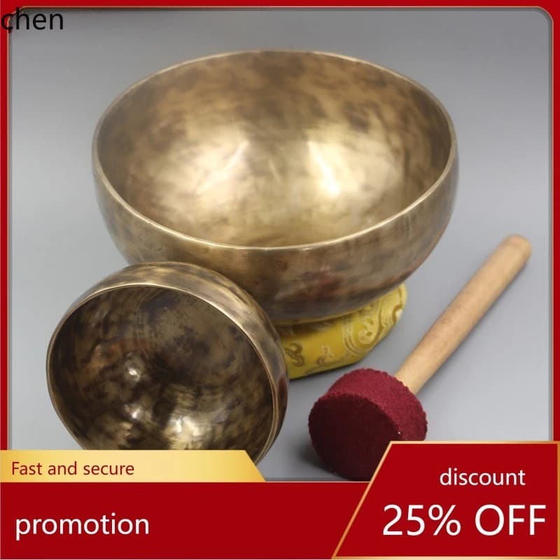 Cz singing handmade brass sound therapy bowl buddha sound bowl practice copper chime bowl yoga supplies ornaments
