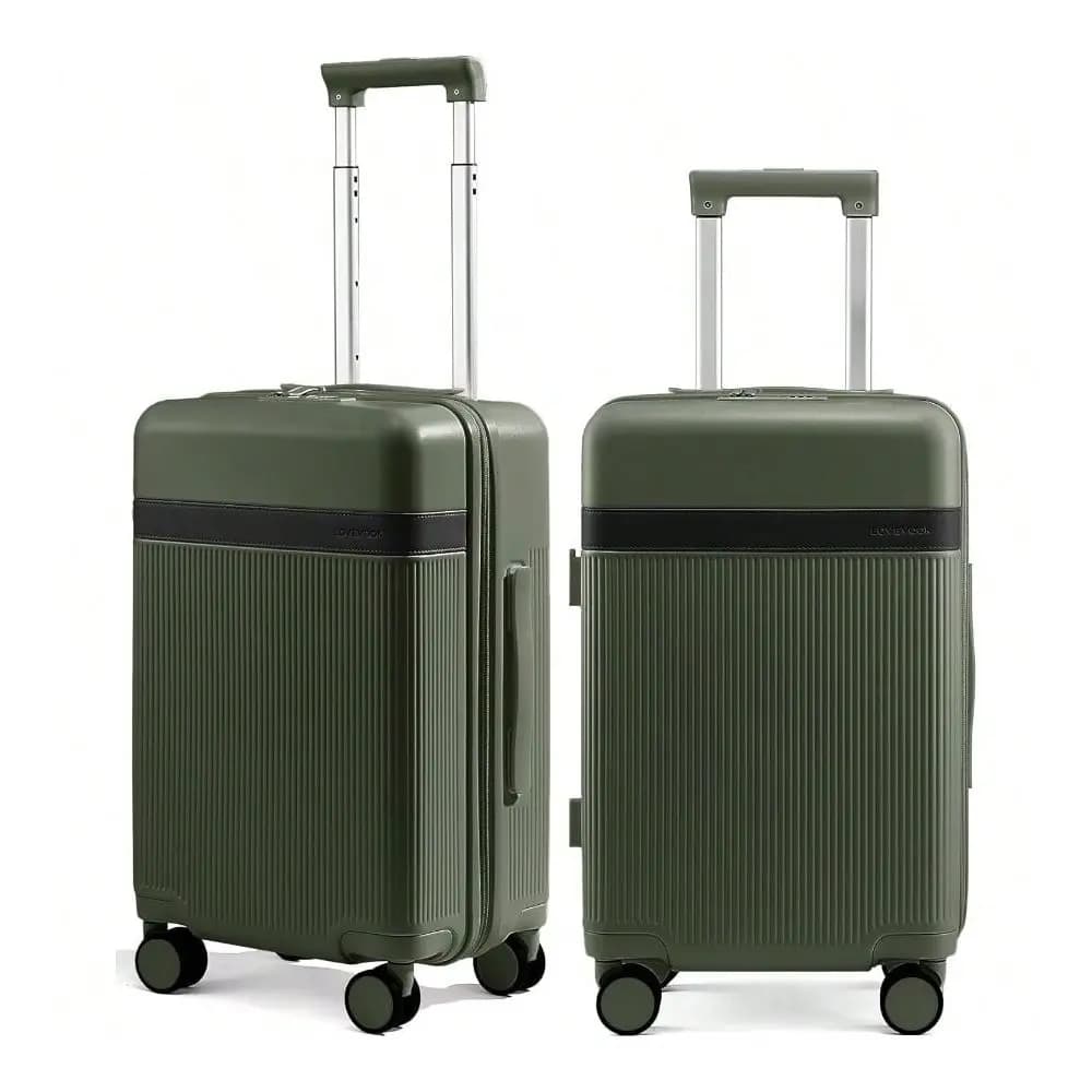 24 Inch Carry On Luggage With Removable Lining, Large Capacity Carry On Suitcase With Wheels Lock, Lightweight Airline TSA Appr