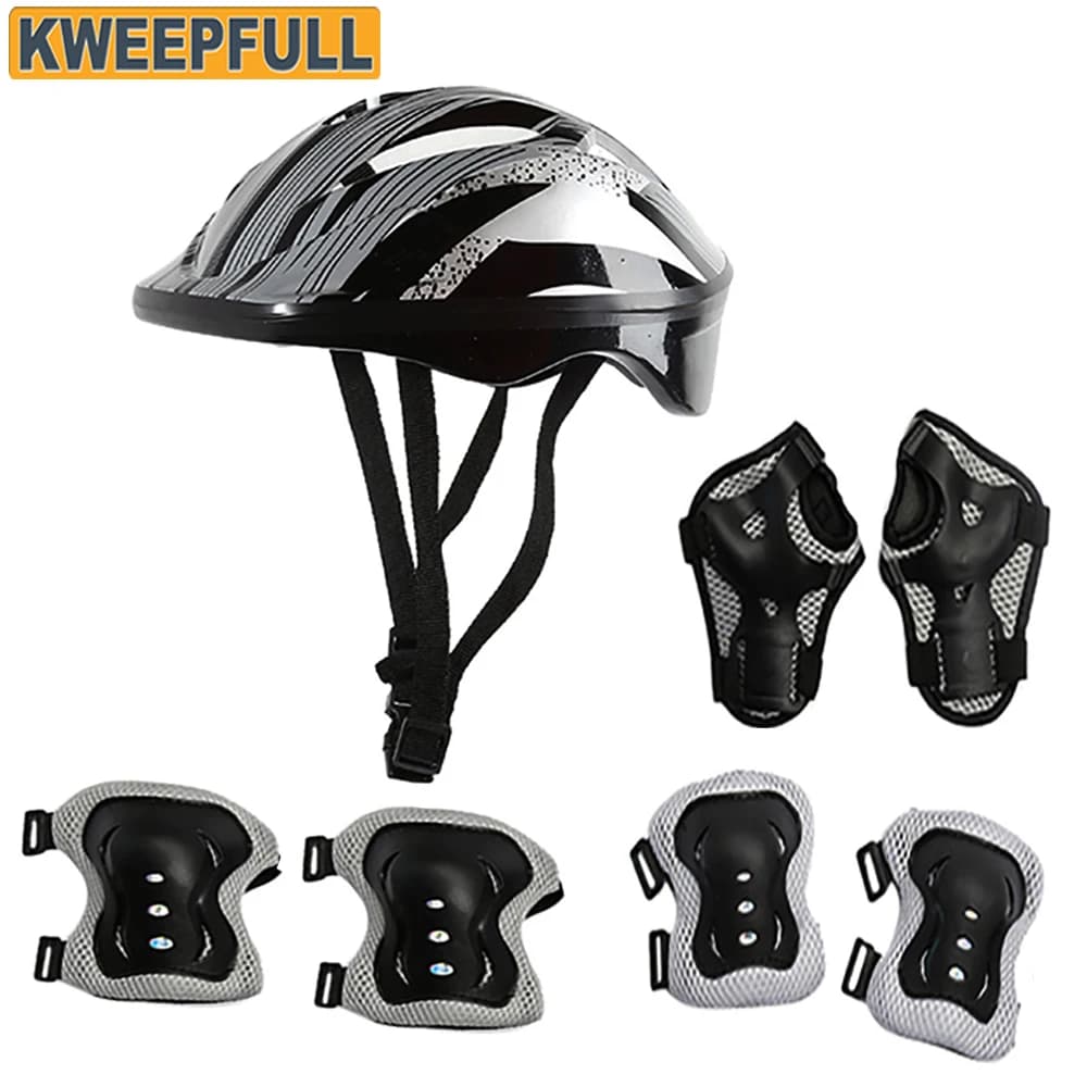 Children's Bicycle Helmet Protector Sets for Kids Small, Bicycle Helmet Knee Pads Elbow Bike Skate Pads