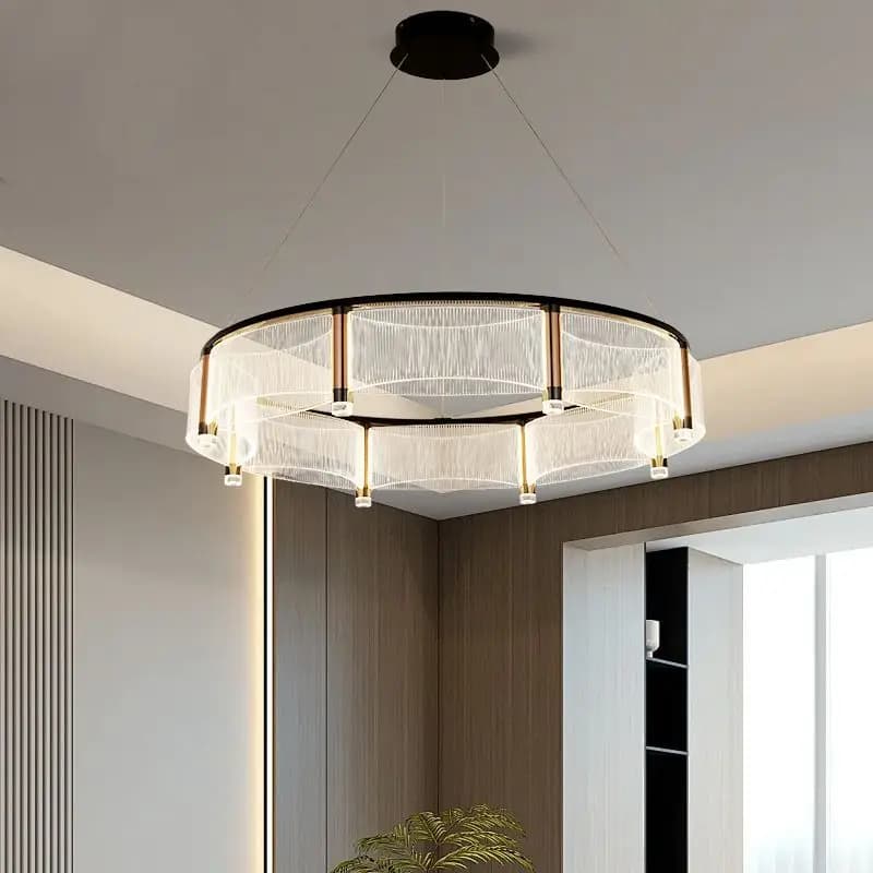 2025 Nuovo italiano minimalista moderno minimalista Nano Board acrilico soggiorno lampada a sospensione ristorante personalizzato di lusso LED