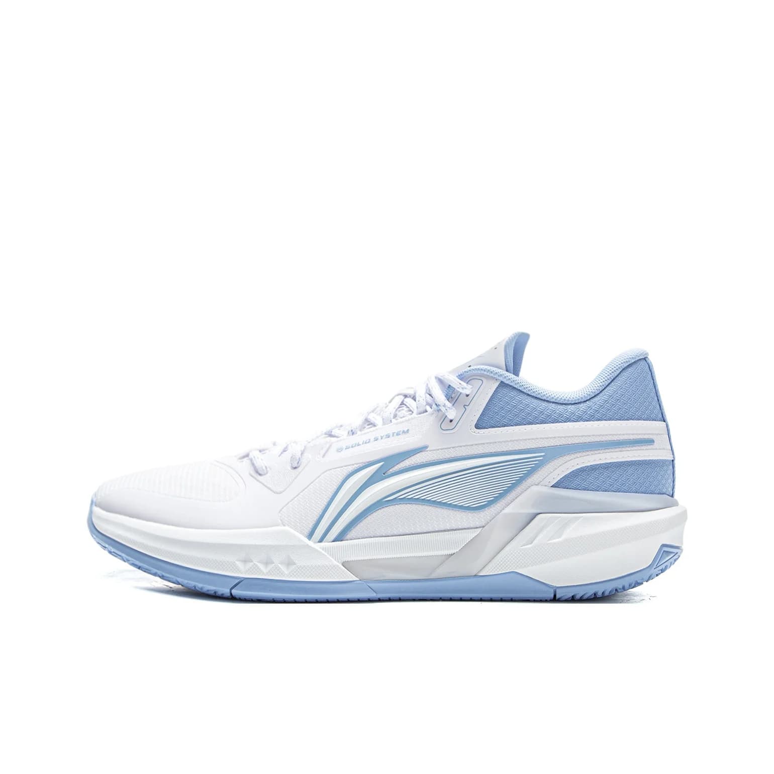 Li Ning Light Speed 3mid Low top Basketball Shoes Men's Standard White Snow Blue ABPV019-3